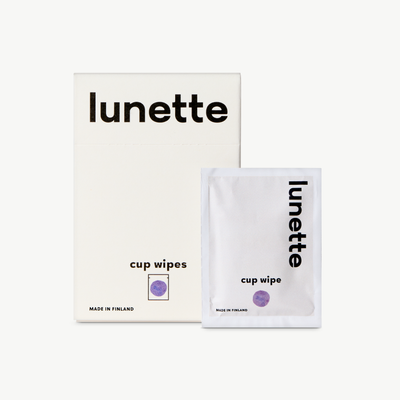 Lunette Cup Wipes 20 pack